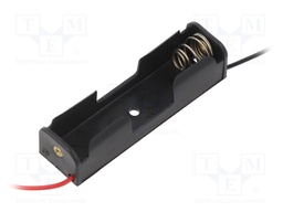 Holder; AA,R6; Batt.no: 1; cables; black