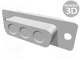 Special D-Sub; PIN: 3(3+0); female; w/o special terminals
