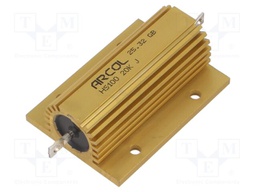 Resistor: wire-wound; with heatsink; screw; 20kΩ; 100W; ±5%