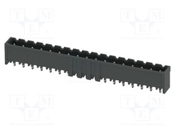 PCB headers, nominal cross section: 2.5 mm2, color: black, n
