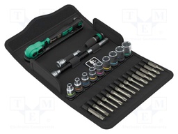 Wrench: socket spanner; 6-angles; 1/4"; Zyklop Comfort; 28pcs.