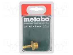 Plug-in nozzle; with bushing; Mat: brass; Connection: 6mm