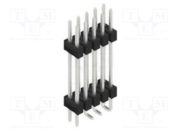 Connector: pin strips; pin header; male; PIN: 10; 2.54mm; SMT; 2x5