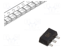 Transistor: NPN; bipolar; 80V; 1A; 1W; SOT89