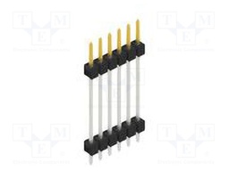 Connector: pin strips; pin header; male; PIN: 6; 2.54mm; THT; 1x6