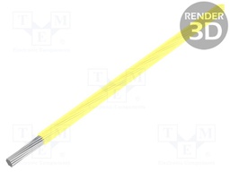 Wire; ThermoThin; stranded; Cu; 22AWG; yellow; ECA fluoropolymer
