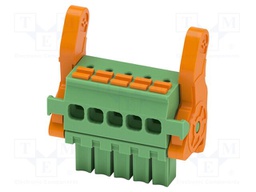 PCB connector, nominal cross section: 1.5 mm2, color: green,