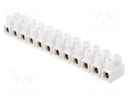 Terminal block; screw terminal; ways: 12; 16mm2; terminals: 24