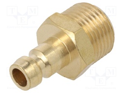 Connector; connector pipe; 10bar; Seal: FPM; Enclos.mat: brass