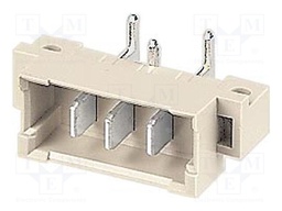 Socket; DIN 41612; grounding contact,type H; male; PIN: 3; THT