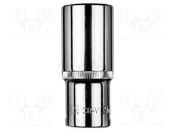 Socket; 6-angles,socket spanner; HEX 21mm; 3/8"; long