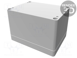 Enclosure: multipurpose; X: 90mm; Y: 120mm; Z: 80mm; 1554; grey
