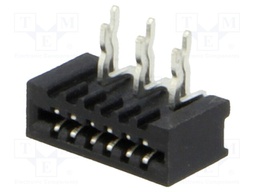 Connector: FFC (FPC); angled 90°; PIN: 6; NON-ZIF; THT; tinned; 1mm