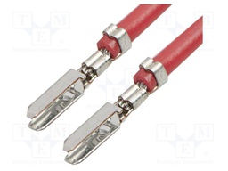 Connector: wire-board; PIN: 1; Plating: tinned; male; Inom: 2A; red