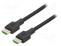Cable; HDCP 2.2,HDMI 2.0; HDMI plug,both sides; 3m; black; 18Gbps