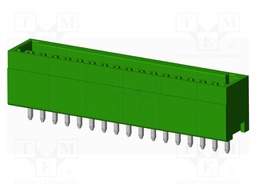 Connector: pluggable terminal block; socket; male; straight; THT