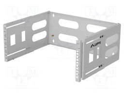 Wall mounting element; 4U; Dimensions: 497x400x240mm; grey; 12kg