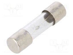 Fuse: fuse; 5A; 250VAC; glass; 20x5.2mm; brass; bulk; nickel plated
