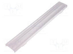 LED lens; rectangular; transparent; H: 10.3mm