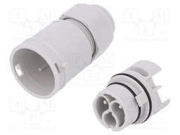Connector: AC supply; screw terminal; male; 9÷12mm; 1÷2.5mm2; 16A