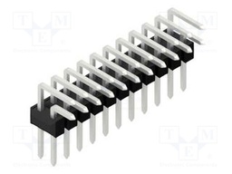 Connector: pin strips; pin header; male; PIN: 22; 2.54mm; THT; 2x11
