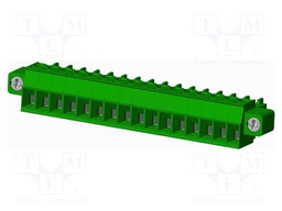 Connector: pluggable terminal block; plug; female; straight; 10A