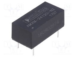 Converter: DC/DC; 2W; Uin: 21.6÷26.4V; Uout: 12VDC; Uout2: -12VDC