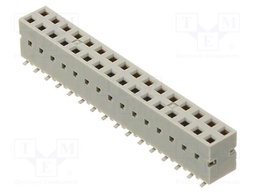 Connector: PCB to PCB; vertical; PIN: 32; THT; female; THT; socket