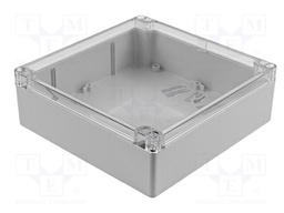 Enclosure: multipurpose; X: 180mm; Y: 180mm; Z: 60mm; 1554; grey; IP68