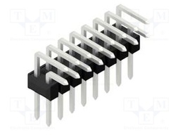 Connector: pin strips; pin header; male; PIN: 16; 2.54mm; THT; 2x8