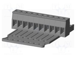 Connector: pluggable terminal block; plug; female; straight; grey