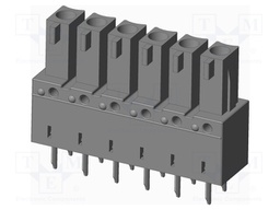 Connector: pluggable terminal block; socket; female; angled 90°