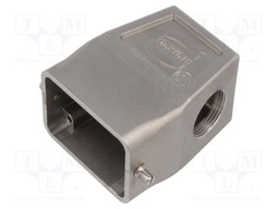 Enclosure: for HDC connectors; Han-INOX®; size 6B; for cable