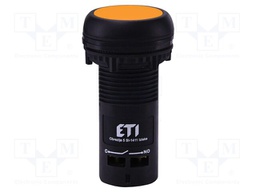 Switch: push-button; 22mm; NO; orange; IP65; flat; E; Pos: 2; Ø22.5mm