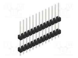 Connector: pin strips; pin header; male; PIN: 13; 2.54mm; THT; 1x13