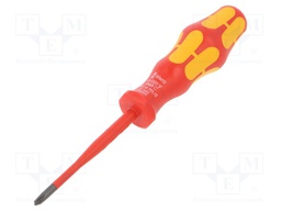 Screwdriver; insulated,slim; PlusMinus cross PH-type; SL/PH1