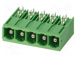 PCB headers, nominal cross section: 16 mm?, color: green, no