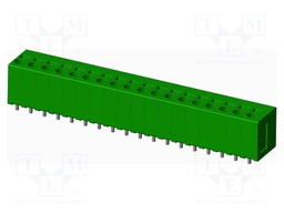 Connector: PCB terminal block; terminal; angled; Plating: tinned