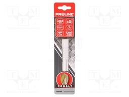 Drill bit; for metal; Ø: 0.8mm; HSS-CO; Pcs: 5; blister