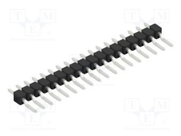 Connector: pin strips; pin header; male; PIN: 18; 2.54mm; SMT; 1x18