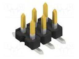 Connector: pin strips; pin header; male; PIN: 6; 2.54mm; SMT; 2x3