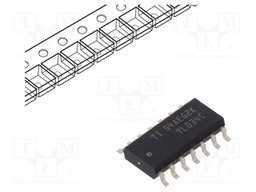 Operational Amplifier, 4 Amplifier, 1.1 MHz, 2.9 V/µs, ± 5V to ± 15V, SOIC, 14 Pins