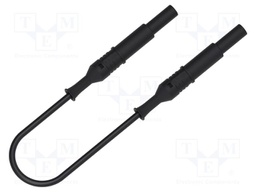 Test lead; 70VDC; 33VAC; 12A; banana plug 4mm,both sides; black