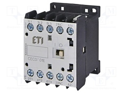Contactor: 3-pole; NO x3; Auxiliary contacts: NC; 230VAC; 18A; CEC