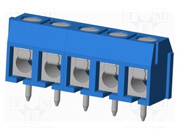 Connector: PCB terminal block; terminal; Plating: tinned; on PCBs