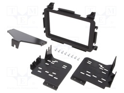 Radio mounting frame; Honda; 2 DIN; matt black