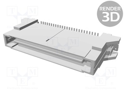Connector: PCB to PCB; male; PIN: 50; 1mm; Series: SlimStack; 0.5A