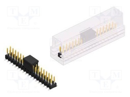 Connector: pin strips; pin header; male; PIN: 36; 2.54mm; SMT; 2x18