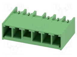 PCB headers, nominal cross section: 6 mm?, color: black, nom