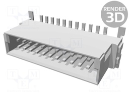 Connector: PCB to PCB; male; PIN: 22; 1.27mm; Series: har-flex; 2.3A
